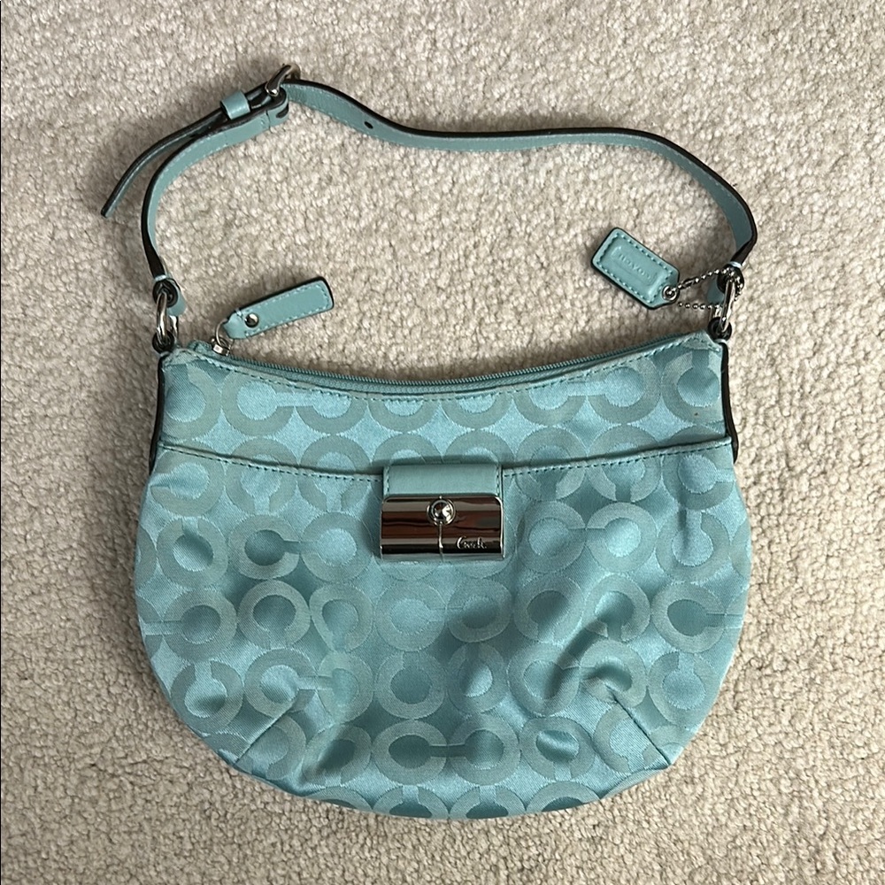 Coach Blue Shoulder Bag